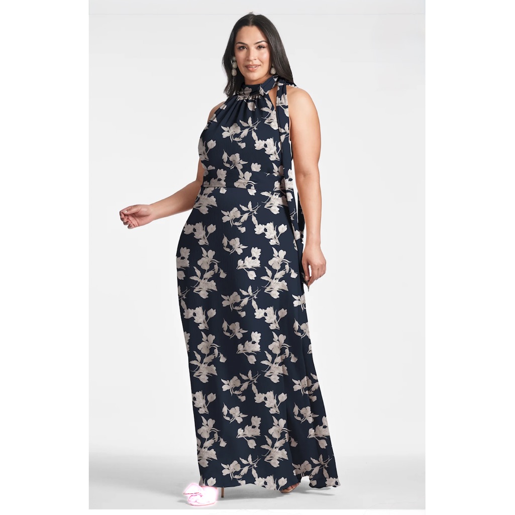 Sachin & Babi Kayla Gown - Navy Venetia Petal Navy Gown In Navy Size 22w Women’s